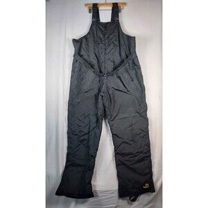 Vintage John Deere Men’s Snow Bib Overalls XL Black Insulated USA Made